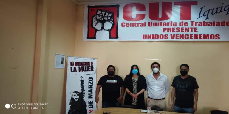 Nuevo delegado Presidencial de Tarapacá visitó la sede de la CUT Iquique