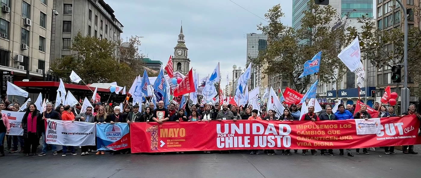 1° de Mayo: con marcha y acto político-cultural la CUT conmemora Día de las y los Trabajadores